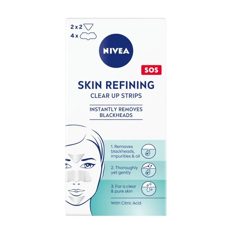 NIVEA Pore Patches Skin Refining Clear-up Strips 6 pcs